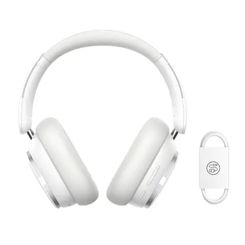 Baseus Bowie H1 Pro Noise Cancellation Wireless Headphones Moon White